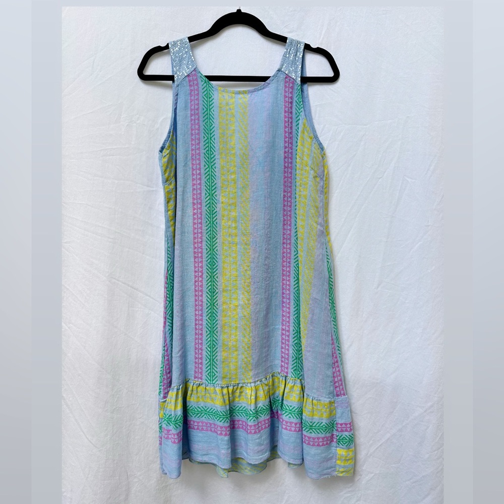 Bellambra Colorful Striped Sleeveless Dress, Size S
